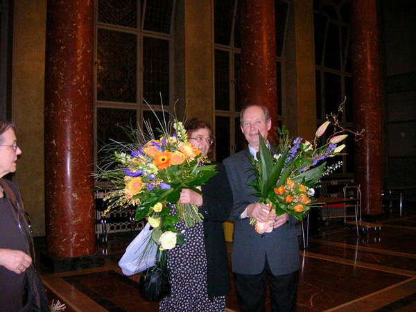 Am Tag der Verleihung des Berliner Frauenpreises 2007 mit ihrem Mann Dietrich Dorfstecher im Roten Rathaus